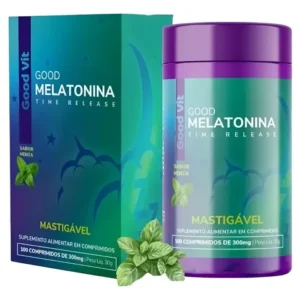 Good Vit Melatonina Menta 100 Cpr Mastiga
